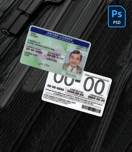 Australia Victoria state dl (version 2) PSD